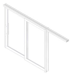 3D Documentation Image of Door Sliding Bildspec Moove Dual