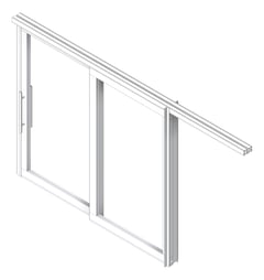 3D Shaded Image of Door Sliding Bildspec Moove Dual