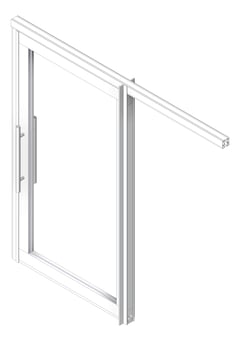 3D Shaded Image of Door Sliding Bildspec Moove Single