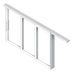 3D Shaded Image of Door Sliding Bildspec Moove Triple