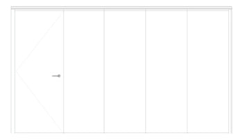 Front Image of OperableWall CentreStack Bildspec Series100 ConcealedStile