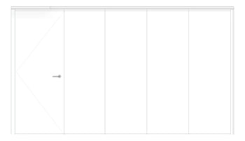 Front Image of OperableWall SideStack Bildspec Series100 ConcealedStile