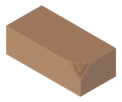 3D Presentation Image of Masonry Brick Brickworks BowralBricks Bullnose HVInternal ReturnLeft
