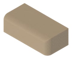 3D Presentation Image of Masonry Brick Brickworks BowralBricks Bullnose Single BabyExternalReturnLeft