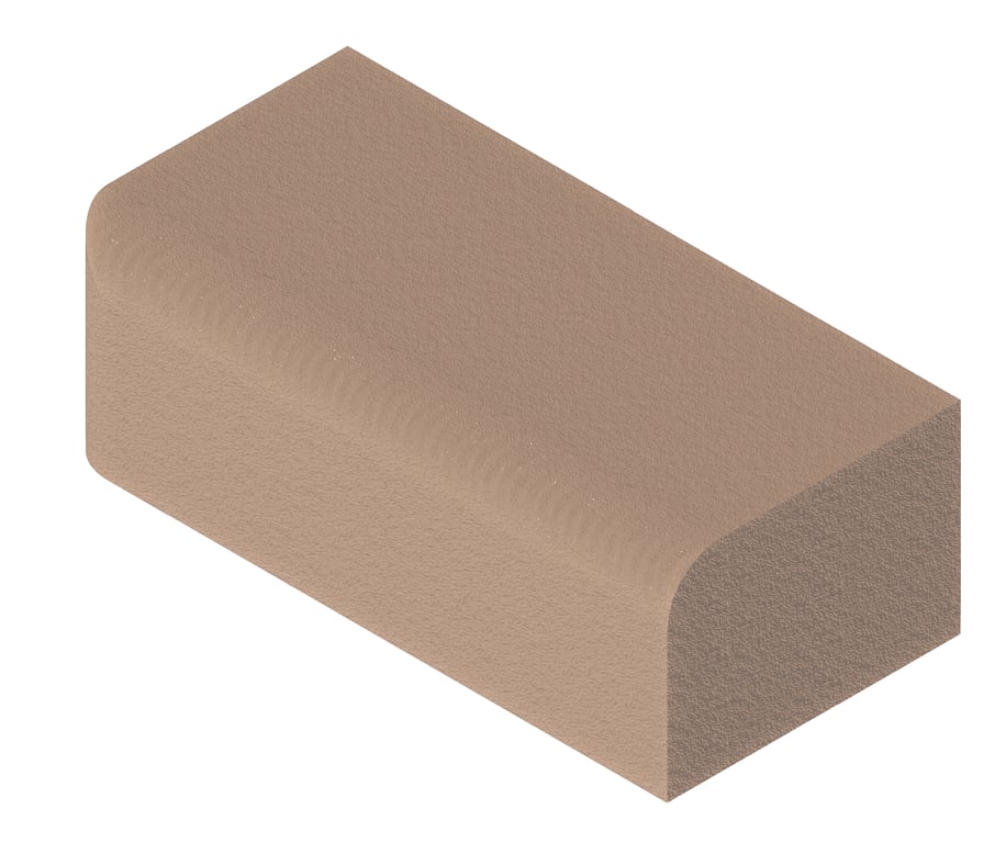 Image of Masonry Brick Brickworks BowralBricks Bullnose Single BabyExternalReturnRight