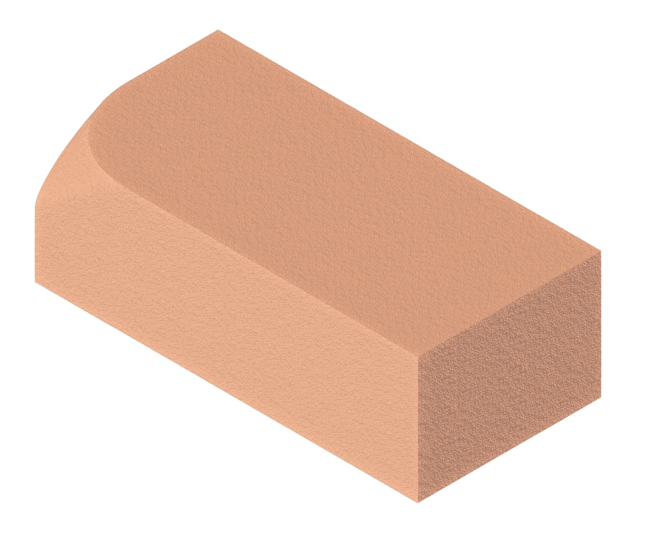 Image of Masonry Brick Brickworks BowralBricks Bullnose Single InternalReturnRight