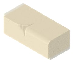 3D Presentation Image of Masonry Brick Brickworks BowralBricks Bullnose Single LongInternalReturnLeft