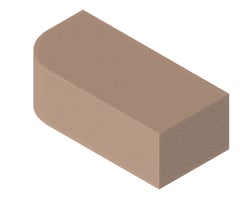 3D Presentation Image of Masonry Brick Brickworks BowralBricks Bullnose Standard Single