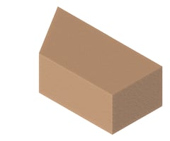 3D Presentation Image of Masonry Brick Brickworks BowralBricks MitredBat 60Deg