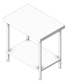 3D Shaded Image of Bench Flat Britex BenchTech CustomWidth