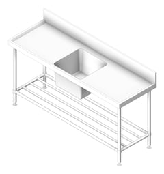 3D Shaded Image of Bench SingleBowl Britex BenchTech CentreBowl