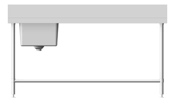 Front Image of Bench SingleBowl Britex BenchTech LeftBowl