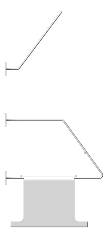Left Image of Rack BedPanBottle Britex