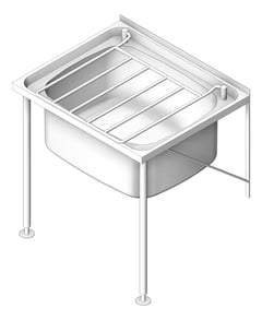 3D Shaded Image of Sink Cleaners Britex WallMount