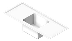 3D Shaded Image of Sink Laboratory Britex Universal CentreBowl