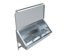 TLW - TW-DC45.png Image of Trough WallHung Britex Wallsend Drinking Lockable CamTap