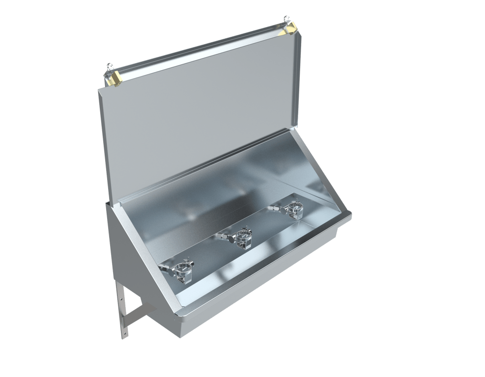 TLW - TW-DC45.png Image of Trough WallHung Britex Wallsend Drinking Lockable CamTap