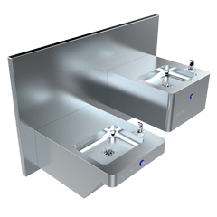 dds2x.png Image of DrinkingFountain WallHung Britex Accessible Square Double