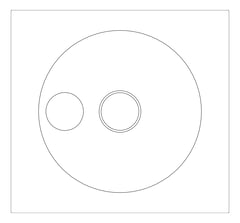 Plan Image of DrinkingFountain Freestanding Britex FootActivated Refrigerated Square