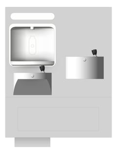 Front Image of DrinkingFountain InWall Britex Accessible BottleFiller Double Filtered