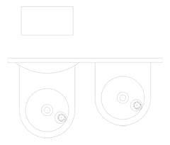 Plan Image of DrinkingFountain InWall Britex Accessible BottleFiller Double Filtered