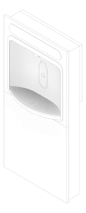 3D Documentation Image of DrinkingFountain InWall Britex Accessible BottleFiller Panel Filtered