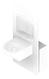 3D Documentation Image of DrinkingFountain InWall Britex Accessible BottleFiller Single Filtered