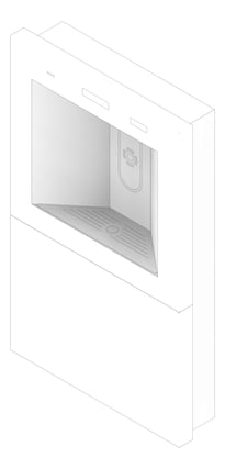 3D Documentation Image of DrinkingFountain InWall Britex VandalResistant BottleFiller