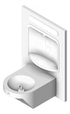 3D Shaded Image of DrinkingFountain WallHung Britex Accessible BottleFiller