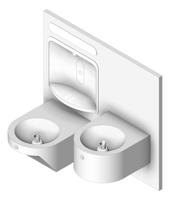 DrinkingFountain WallHung Britex Accessible BottleFiller Double