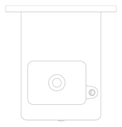 Plan Image of DrinkingFountain WallHung Britex Accessible Square