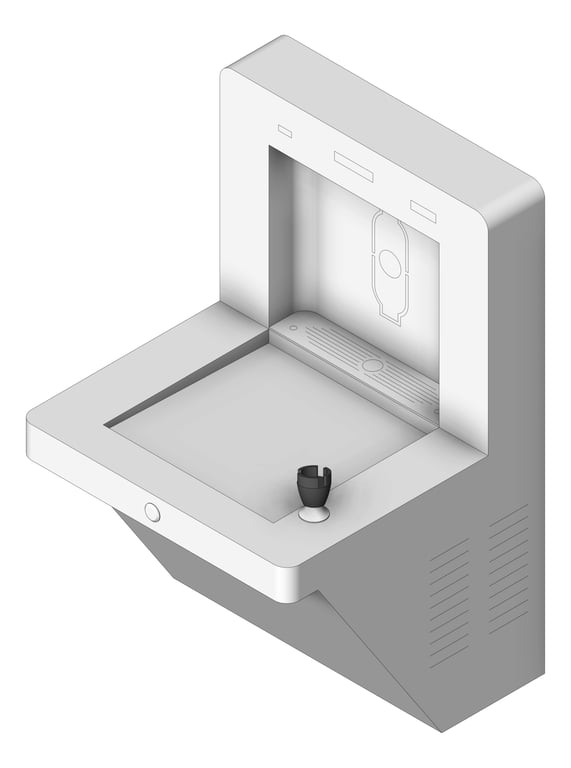 Image of DrinkingFountain WallMounted Britex VandalResistant BottleFiller