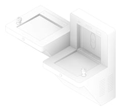 3D Documentation Image of DrinkingFountain WallMounted Britex VandalResistant BottleFiller Double
