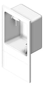3D Shaded Image of DrinkingFountain WallRecessed Britex