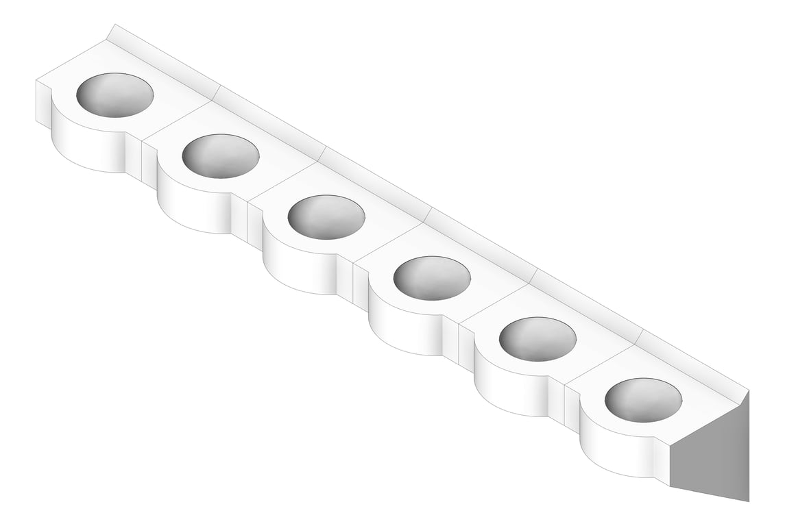 Navigate to Basin WallHung Britex Curveline MultiBasin SixStations