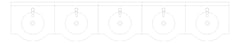 Plan Image of Basin WallHung Britex Curveline MultiBasin TimeflowTap FiveStations