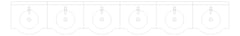 Plan Image of Basin WallHung Britex Curveline MultiBasin TimeflowTap SixStations