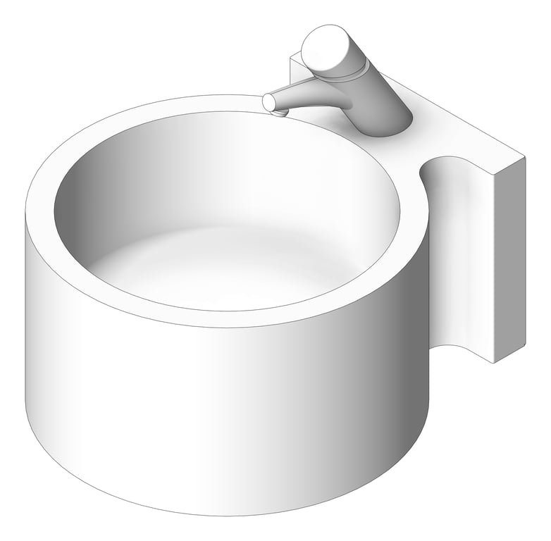 Image of Basin WallHung Britex Omega DeluxeTimeflowTap