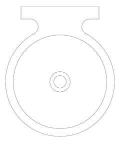 Plan Image of Basin WallHung Britex Omega