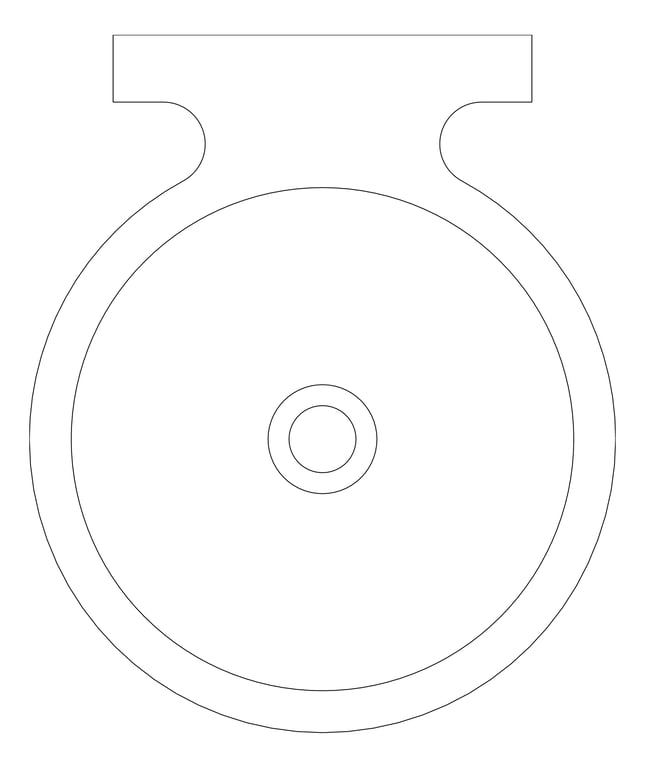 Plan Image of Basin WallHung Britex Omega