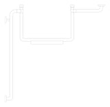Plan Image of Backrest Fixed Britex Grabrail 90Deg Right