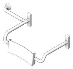 3D Shaded Image of Backrest Fixed Britex Grabrail Rear Right