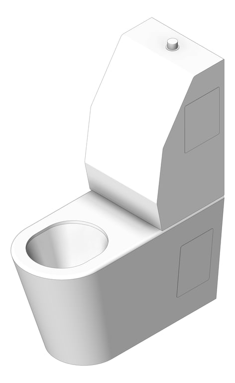 Toilet WallFaced Britex Security IntegratedBackrest