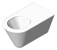 3D Shaded Image of Toilet WallHung Britex