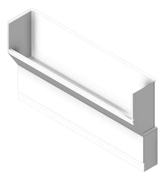 3D Shaded Image of Trough FloorMount Britex SurgeonsScrub