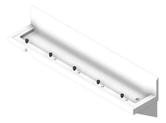 3D Shaded Image of Trough WallHung Britex Accessible Drinking