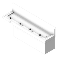 3D Shaded Image of Trough WallHung Britex Accessible Drinking Chilled