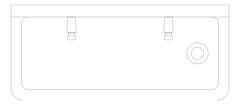 Plan Image of Trough WallHung Britex HandWash FrontBibTap