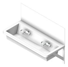 3D Shaded Image of Trough WallHung Britex Wallsend Drinking CamTap