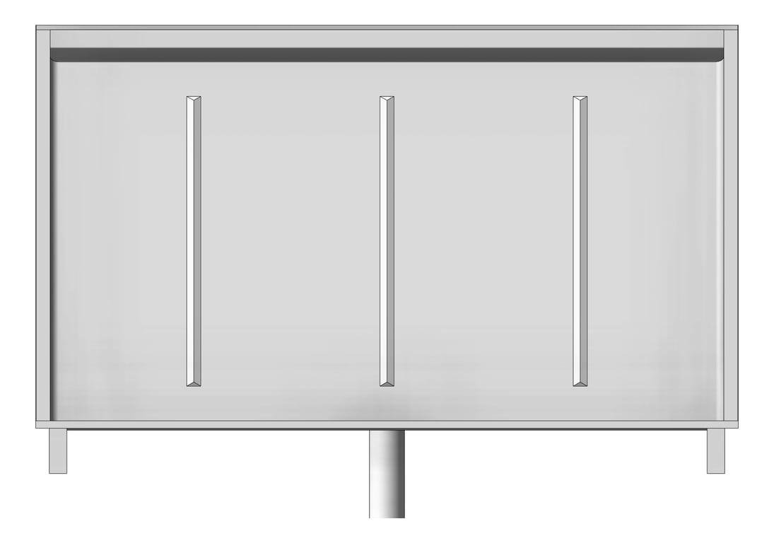 Front Image of Urinal Recessed Britex Regency